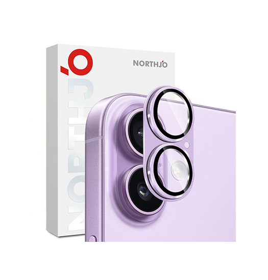 iPhone Beskyttelsesglas | iPhone 17 - NTJO™ 9H Kamera Linse Beskyttelsesglas - Lilla - DELUXECOVERS.DK