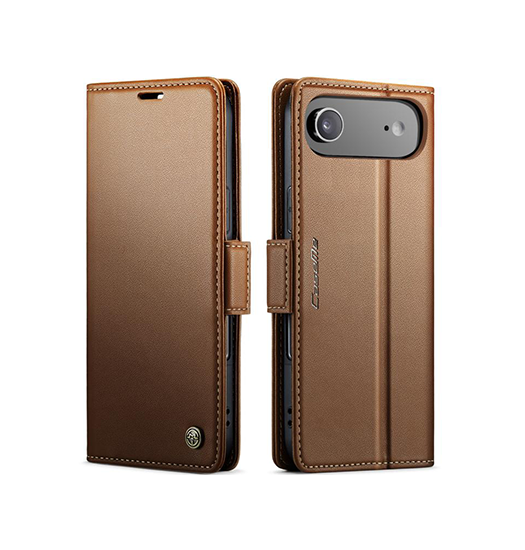 iPhone 17 Air - CaseMe™ Neo Læder Cover / Pung - Brun