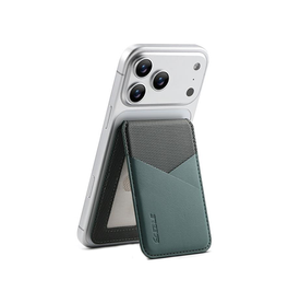 <X>ESEBLE™ - RFID Læder Kortholder til iPhone - M. MagSafe - Mærkegrøn