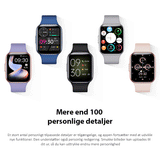 SmartWatch | MotionMate™ Aktivitetsur - IP68 Vandtæt - SmartWatch - Bordeauxrød - DELUXECOVERS.DK