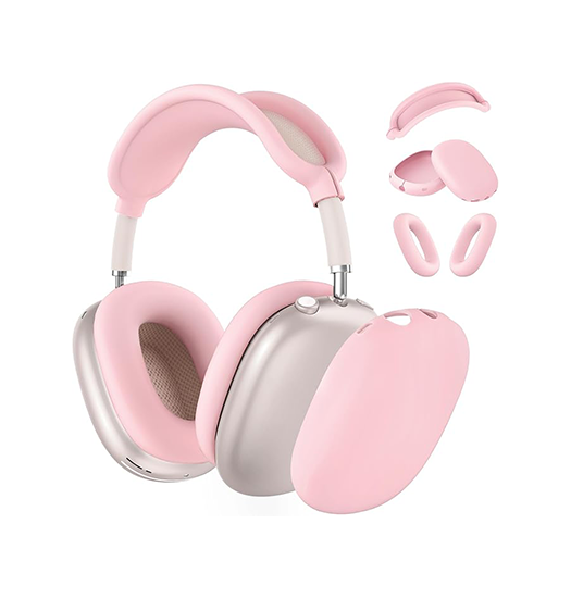 AirPods Max | AirPods Max (3-i-1) Silikone Cover Sæt – Lyserød – XDCASE™ - DELUXECOVERS.DK