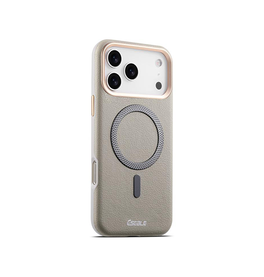 iPhone 18 Pro Max | iPhone 18 Pro Max - Læder Cover - MagSafe Kompatibel - Stone - ESEBLE™ - DELUXECOVERS.DK