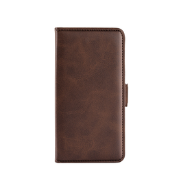 iPhone 16 Plus | iPhone 16 Plus - Retro Diary Læder Cover Etui M. Pung - Brun - DELUXECOVERS.DK