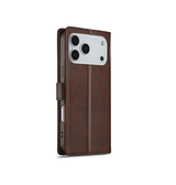 iPhone 17 Pro | iPhone 17 Pro - LC.IMEEKE™ Læder Cover M. Kortholder - Brun - DELUXECOVERS.DK