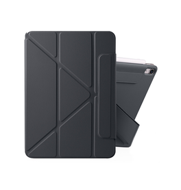 iPad Mini 6 | iPad Mini 6/7 (2021/2024) - NOBLE™ Trifold Læder Cover M. Stander - Sort - DELUXECOVERS.DK