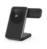 Ladestation / Trådløs oplader | Magcold™ | 3-i-1 Ladestation til Mobil, iWatch, AirPods - 45W! - Sort - DELUXECOVERS.DK