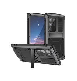 Samsung Galaxy S25 Ultra | <AAA>Samsung Galaxy S25 Ultra - R-JUST™ Safeguard Vandtæt 360 °Cover - Sort - DELUXECOVERS.DK