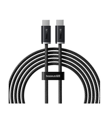 Kabel | BASEUS™ | USB-C Til USB-C - Oplade Kabel - 100W - 2M - Sort - DELUXECOVERS.DK