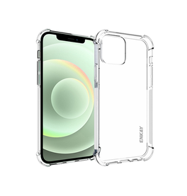 iPhone 12 Mini | iPhone 12 Mini - ENKAY™ Silent Stødsikker Silikone Cover - Klar - DELUXECOVERS.DK