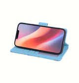 iPhone 16e | iPhone 16e - UNIQ™ Marble Læder Etui - Ocean - DELUXECOVERS.DK