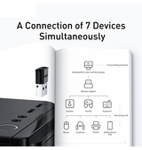 Adapter | BASEUS™ Trådløs Bluetooth 5.0 Adapter - Sort - DELUXECOVERS.DK