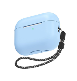 Airpods Pro 3 | AirPods Pro 3 | AhaStyle® Silikone Cover Med Strop - Blå - DELUXECOVERS.DK