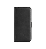 iPhone 16 | iPhone 16 - Retro Diary Læder Cover Etui M. Pung - Sort - DELUXECOVERS.DK