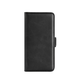 iPhone 16 | iPhone 16 - Retro Diary Læder Cover Etui M. Pung - Sort - DELUXECOVERS.DK