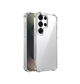 Samsung Galaxy S25 Ultra - DeLX™ Silent Stødsikker Silikone Cover - Gennemsigtig