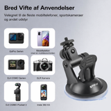 Action Kamera Tilbehør | Bil-sugekop til GoPro/Insta360/DJI m.fl. actionkameraer – PULUZ™ - DELUXECOVERS.DK