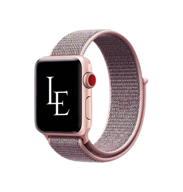Apple Watch 38-42mm | Apple Watch (38/40/SE/41/42mm) - L'Empiri™ Nylon Velcro Rem - Rose - DELUXECOVERS.DK