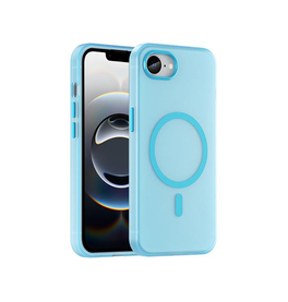 iPhone 16e | <AAA>iPhone 16e - DeLX™ Translucent MagSafe Silikone Cover - Blå - DELUXECOVERS.DK