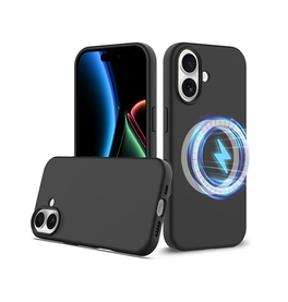 iPhone 17 | iPhone 17 - Deluxe™ Soft Touch Silikone Cover - MagSafe-kompatibel - Sort - DELUXECOVERS.DK