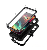 iPhone 14 Pro Max | <AAA>iPhone 14 Pro Max - R-JUST™ Safeguard Vandtæt 360°Cover - Sort - DELUXECOVERS.DK