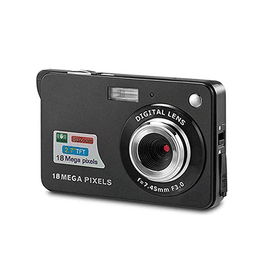 Gadgets | 18 Megapixel HD Digital Kamera - 8X Zoom - Sort - DELUXECOVERS.DK