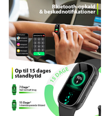 SmartWatch | NordPulse™ Aktivitetsur - Puls, Skridt, Aktivitet & Søvn - Sort - DELUXECOVERS.DK