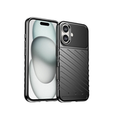 iPhone 16 Plus | iPhone 16 Plus - Thunderbolt™ Silikone Cover - Sort - DELUXECOVERS.DK