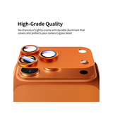 iPhone 17 Pro - XDCASE™ Armor Kamera Linse Beskyttelsesglas - Orange