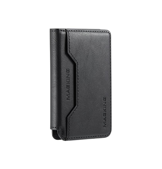 MAGKING™ - K3 Læder RFID Kortholder - M. MagSafe - Sort