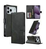 iPhone 17 Pro | iPhone 17 Pro - LC.IMEEKE™ Læder Cover M. Kortholder - Sort - DELUXECOVERS.DK