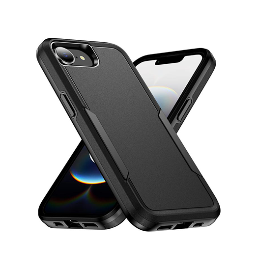 iPhone 17e / 16e | iPhone 17e / 16e - REALIKE™ Pro Stødsikkert Håndværker Cover - Sort - DELUXECOVERS.DK