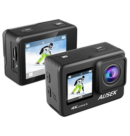 AUSEK™ 4K Action Kamera - Vandtæt - 170° Vidvinkel - 60FPS