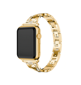 Apple Watch 38-42mm | Apple Watch (38/40/SE/41/42mm) - Diamant Stål Dame Urrem - Guld - DELUXECOVERS.DK