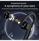 Bluetooth Øresnegl | Øresnegl On-ear / AI-støjreduktion / Bluetooth - 5.4 - Sort - YYK-526™ - DELUXECOVERS.DK
