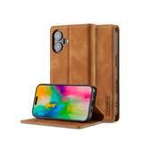 iPhone 16 Plus | iPhone 16 Plus - LC.IMEEKE™ Læder Cover M. Kortholder - Brun - DELUXECOVERS.DK