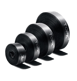 Kabelorganisering | TOPK™ | Kabelbindere - Genanvendelige & Delbare Nylon - 4 stk - Sort - DELUXECOVERS.DK