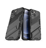iPhone 13 Mini | iPhone 13 Mini - Eagle™ PRZ Stødsikkert Cover M. Kickstand - Sort - DELUXECOVERS.DK