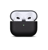 Airpods 3 | AirPods 3 | Ægte Læder Cover - Full-Grain - Sort - DELUXECOVERS.DK