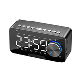Skrivebordsur M. Bluetooth-højttaler, digital LED-belysning, FM-radio, & Alarmur