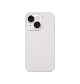 iPhone 14 Max | iPhone 14 Plus - DeLX™  Pastel Silikone Cover - Hvid/Lysegrå - DELUXECOVERS.DK