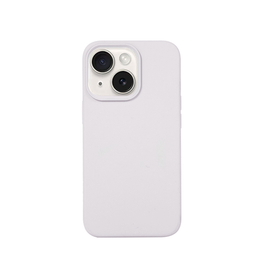 iPhone 14 Plus - IMAK™  Pastel Silikone Cover - Hvid/Lysegrå