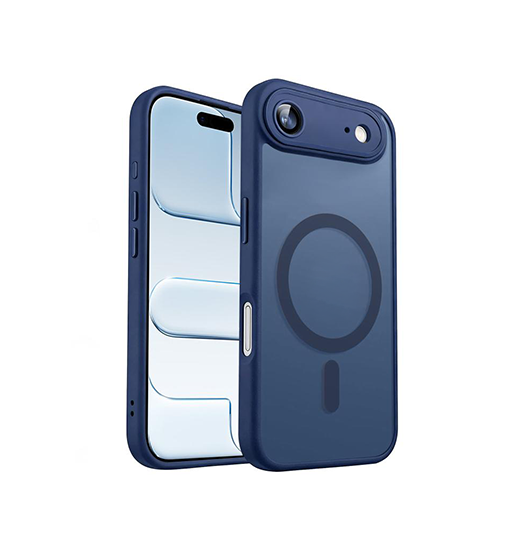 iPhone 17 Air - XDCASE™ Frostet M. MagSafe Cover - Blå