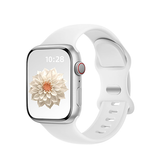 Apple Watch 38mm | Apple Watch (38/40/SE/41/42mm) - Luna Silikonerem - Hvid - DELUXECOVERS.DK
