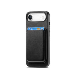iPhone 17 Air | iPhone 17 Air - Valora™ MagSafe Cover med Aftagelig Kortholder - Retro Sort - DELUXECOVERS.DK