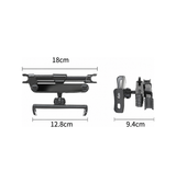 Teleskopisk Mobilholder Til Nakkestøtten - Justerbar & Stabil - Sort