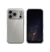 iPhone 18 Pro Max - Silent Stødsikker Silikone Cover - Gennemsigtig