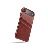 iPhone 17 Air | iPhone 17 Air - NX Design™ Læder Cover M. Kortholder - Brun - DELUXECOVERS.DK