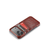 iPhone 17 Pro | iPhone 17 Pro - NX Design™ Læder Cover M. Kortholder - Brun - DELUXECOVERS.DK