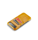 iPhone 17 Air | iPhone 17 Air - NX Design™ Læder Cover M. Kortholder - Gul - DELUXECOVERS.DK