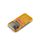 iPhone 17 Pro | iPhone 17 Pro - NX Design™ Læder Cover M. Kortholder - Gul - DELUXECOVERS.DK